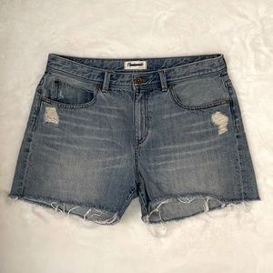 Madewell Light Wash Denim Cutoff Shorts